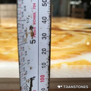 Foglio di onice retroilluminato mobile cucina lastre di <span class=keywords><strong>marmo</strong></span> foglio di alabastro giallo - Product Image 5