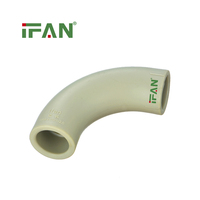 IFAN Fournisseur fiable, compatible OEM, Raccord de tuyauterie PPR haute résistance en polypropylène PN25, coudes, tés et raccords à sertir