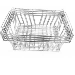 Cung cấp thép không gỉ lưới tiêu chuẩn giỏ cho khử trùng phòng net Stackable lưu trữ bóng rổ Hoop đục Hàn - Product Image 1