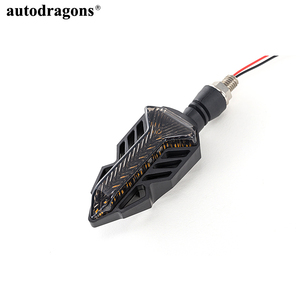Luz LED para motocicleta ADT 12V 13 LED con efecto de flujo de agua, intermitente dinámico secuencial, universal para todos los motores - Product Image 6