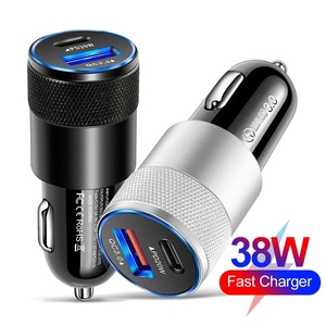 A + C Usb <span class=keywords><strong>caricabatterie</strong></span> per auto da 38W cellulare portatile caricatore rapido ricarica 3.0 per telefono 15 14 13 12 11 - Product Image 3