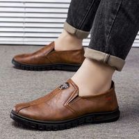 Hongyan Nouvelles Chaussures de Course Décontractées en PU Imperméables Polyvalentes pour Hommes – Chaussures Tendance