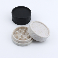 Broyeur d'herbes biodégradable en plastique fibreux, écologique, biologique, plus léger et accessoires pour fumeurs, 55 mm, 2 pièces