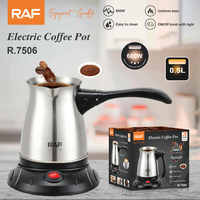 Cafetière compacte RAF R.7506 600W 0.5L Chaleur uniforme Nettoyage facile Interrupteur indicateur pour la préparation quotidienne de café chaud à la maison ou au bureau