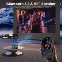 Nouveau projecteur portable 2026 pour usine, bureau et éducation, double écran mini 1080p Full HD LED LCD Android 12, idéal pour le cinéma maison