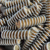 Brosse à ressort enroulable pour le polissage et le nettoyage
