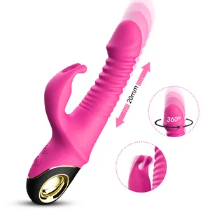 USK newest design rotating and thrusting sex toy women dildo vibrator