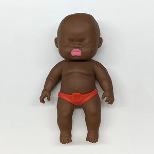 Black Doll Pinch Fun Squishy Soft Human Doll <strong>Slowly</strong> Rebound Stress Relieving Toy Adult Children Stress Relieving for Home Gifts - Product Image 1