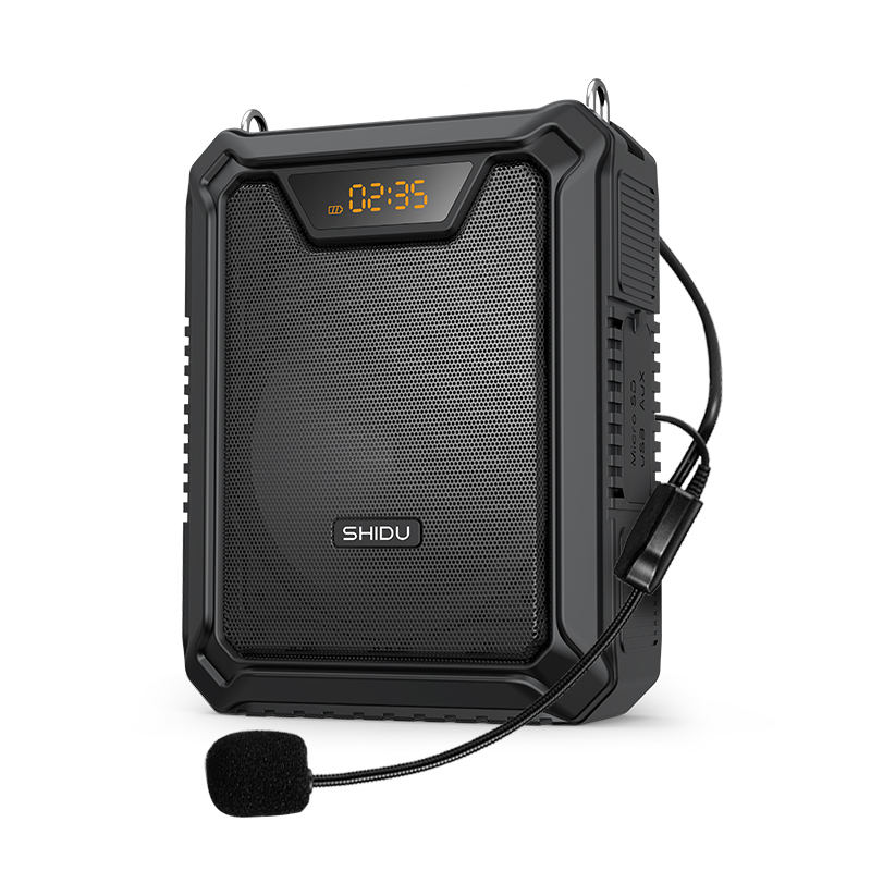 SHIDU 18 Watts Powerful Rechargeable <strong>Bluetooth</strong> <strong>Speaker</strong> for <strong>Guide</strong> Outdoor Using IPX5 Waterproof Wired Voice Audio Amplifier
