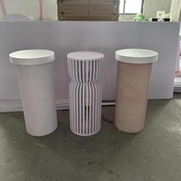 Colonne romaine carrée blanche en PVC décorative pour table de gâteau BJ210511-109, fournitures pour mariages, événements, hôtels, prix d'usine