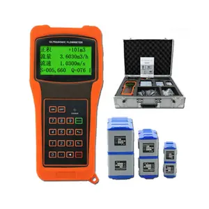 Débitmètre à ultrasons portable portable tuf2000h débitmètre à ultrasons tuf liquide de base btu débitmètre de chaleur à ultrasons
