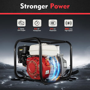 2 Inch 4-Stroke <b>Gasoline</b> Engine Water Pump 7.5HP 60m/h Capacity 7m Suction Portable High Pool Irrigation Pump Recoil - Product Image 4
