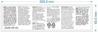 Étiquettes autocollantes en vinyle en gros, 500 pièces par rouleau, performance fiable du Vietnam pour la logistique du commerce électronique mondial