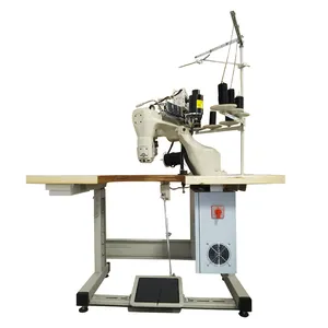 Venda imperdível máquina de costura com quatro agulhas e seis fios, máquina de costura com cinto, calças de tubarão, máquina de costura RN6300-D4