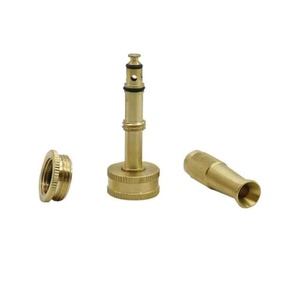 Brass <b>Quick</b> <b>Connector</b> Garden Irrigation Brass Spray Gun Lawn Watering Spray Gun Irrigation Hose Adjustable Pressure Washer - Product Image 4