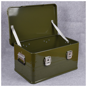 Hot sale factory made waterproof outdoor cushion storage box aluminum camping box for outdoor