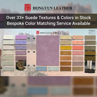 Cuir PU suédé pour chaussures et sacs, provenant d'une usine avec plus de 36 ans d'expérience - Imperméable, écologique, couleurs personnalisées disponibles