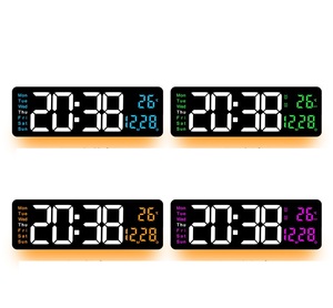Màn Hình Lớn Điều Khiển Từ Xa Kỹ Thuật Số Điện Tử Màu Đồng Hồ Treo Tường Đa Chức Năng Trang Trí Nội Thất Lịch LED Nhiệt Kế Hiển Thị - Product Image 5