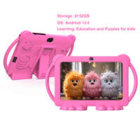 Tablette Android Éducative 7 Pouces pour Enfants Design Animalier Résolution 1024x600 32 Go Wi-Fi Quad Core pour Puzzles et Apprentissage