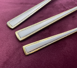 Fabricant OEM, ensemble ménager de fourchettes et cuillères pour fête de mariage, ensemble de <span class=keywords><strong>couverts</strong></span> en acier inoxydable de 3 pièces - Product Image 3