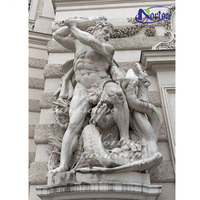 Décoration de jardin moderne, statues de dieux grecs en pierre grandeur nature, sculpture en marbre d'Hercule à vendre