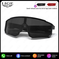 Lunettes intelligentes pour sports de plein air QY-Pro01 avec Bluetooth pour le cyclisme Protection UV Écouter de la musique et passer des appels