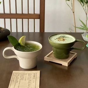 Tasse en céramique médiévale avec anse, résistante aux hautes températures, compatible micro-ondes, design créatif en porcelaine, motif uni - Product Image 4