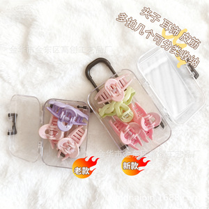 Mini <b>Rolling</b> Suitcase Plastic Jewelry <b>Box</b> 3 In Cartoon Design For Child Storage Case - Product Image 3