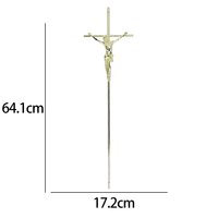 Croix funéraire en métal fer-zinc de bonne qualité