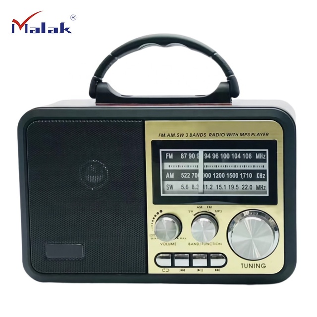 MLK-7577 Shortwave Long Range Radio Old Vintage Rechargeable Am Fm Sw Usb Home Radio