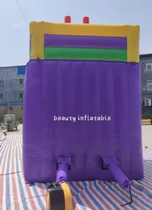 Thương mại 18ft LEGO trượt trượt nước Inflatable cho trẻ em bên