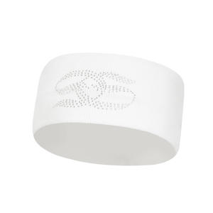 Diadema de Yoga de Tela con Letras de Diamantes de Imitación de 7.5cm, Elástica, Impermeable, Absorbente de Sudor, para Uso Casual - Product Image 1