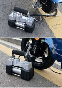 Bomba de Aire Portátil de Alta Presión para Bicicletas y Scooters, Universal de 48v 60v 72v, con Vacío para Neumáticos, Hecha de Metal, Modelo 8807 - Product Image 2