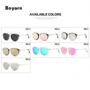 Boyarn-gafas De <span class=keywords><strong>Sol</strong></span> clásicas y Retro para hombre y mujer, Lentes De <span class=keywords><strong>Sol</strong></span> Steampunk con <span class=keywords><strong>Clip</strong></span> De Metal, redondas, a la moda - Product Image 4