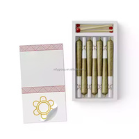 Boîte à cigarettes personnalisée avec allumettes enroulées, boîtes d'allumettes en papier, 4 paquets, accessoires pour fumeurs, boîtes à tabac et cigares
