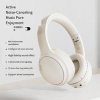 Nouveau casque de jeu ANC sans fil Bluetooth avec suppression du bruit, casque supra-auriculaire avec micro pour PC et mobile