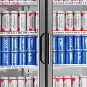 Refrigerador Vertical Comercial de Doble Puerta, 600L de Capacidad, Descongelación Automática, Unidad de Exhibición para Hoteles, Congelador - Product Image 2