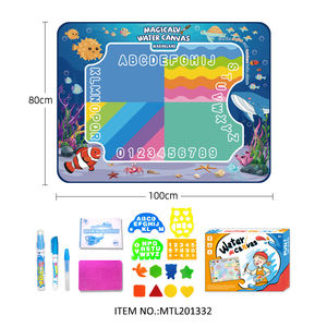 Esteras de pintura mágicas DIY educativas de gran tamaño Aqua Water Doodle Mat Magic Water Drawing Mat juguetes para niños - Product Image 1
