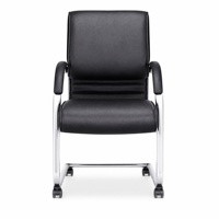Chaise de bureau ergonomique en cuir PU avec accoudoirs, chaise pivotante de direction pour bureau à domicile, salle d'étude, lieu de travail