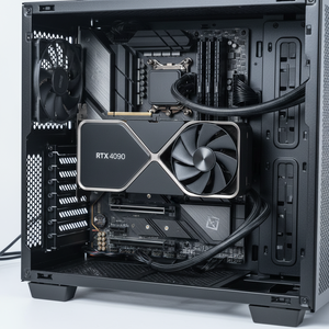 การ์ดจอ JLS GeForce RTX 4090 24GB GDDR6X 450W PCI 2.0 X16 พร้อมพัดลมระบายความร้อน สำหรับเดสก์ท็อป/เวิร์กสเตชัน รองรับการเชื่อมต่อ DP รุ่นใหม่ Pny Geforce Rtx 4090 24g - Product Image 1