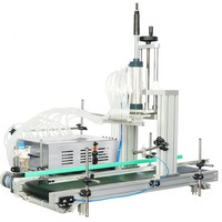 Machine de remplissage péristaltique semi-automatique électrique de table à 10 buses pour tubes et flacons de 10 ml à 30 ml, avec convoyeur, facile à utiliser