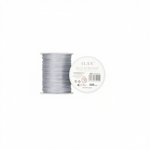 Filo per Macramè Ilan 1,5 mm 60 m in Poliestere Colore Argento - Product Image 1
