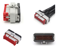 Assemblage de courant alternatif en cuivre à 6 broches 6188-0658 6189-1012 faisceau de câbles de phare automobile/conducteur de LED connecteur électrique prise étanche