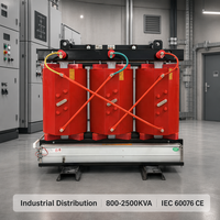 Transformateur triphasé à résine coulée de type sec 800-2500KVA 10/35kV à enroulement en cuivre IEC 60076 CE