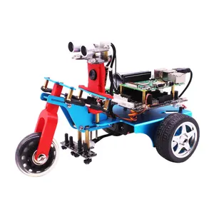 Trikebot – batterie Lithium Robot intelligent avec caméra WIFI pour Raspberry Pi 4b/3b +, prix d'usine