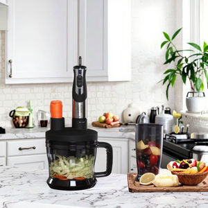 Mixeur plongeant électrique GS CE, prix d'usine, poignée facile à saisir, vitesse variable et lame en acier inoxydable pour la cuisine - Product Image 4