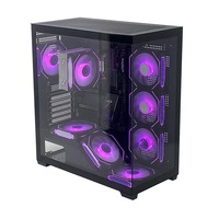 Boîtier PC Gaming Pcooling Nouvelle Conception Full Tower avec Fenêtre Latérale en Verre Trempé pour Ordinateur Client ATX