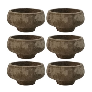 <span class=keywords><strong>Pot</strong></span> en pulpe <span class=keywords><strong>de</strong></span> <span class=keywords><strong>fleur</strong></span> en papier imprimé personnalisé entièrement compostable avec fond fermé - Product Image 5