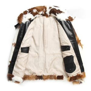 NAFA personnalise la <span class=keywords><strong>veste</strong></span> en fourrure d'agneau véritable <span class=keywords><strong>chic</strong></span> de couleur naturelle pour hommes avec la meilleure finition - Product Image 4