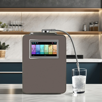 Ioniseur d'eau alcaline hydrogénée Kangen à pH élevé du fabricant, produisant de l'eau ionisée avec 8 grandes plaques Ti-Pt